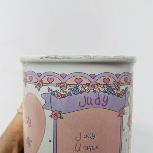 Precious Moments Enesco Judy Mug  Mother Women Girl Name Meaning Personalized - Picture 8 of 12